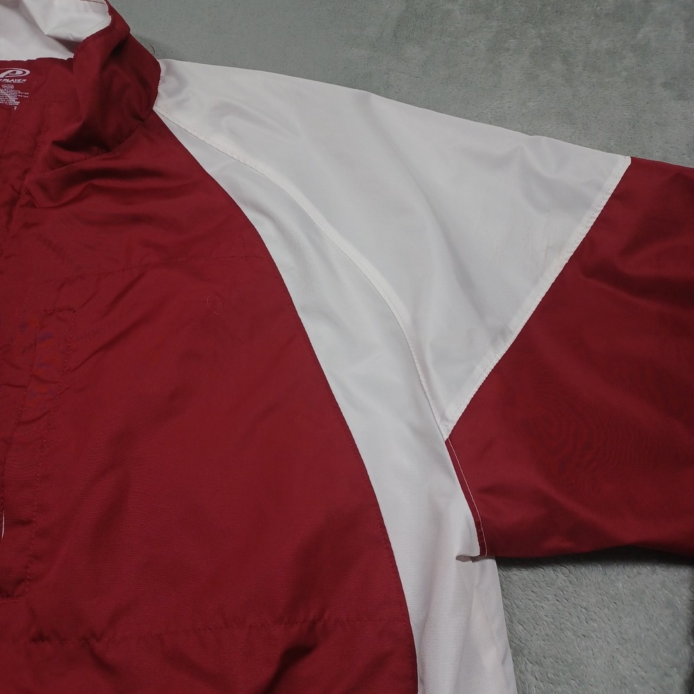 Arkansas Razorbacks Jacket Mens XXL Red Windbreaker Full Zip Pockets Casual - Picture 3 of 8
